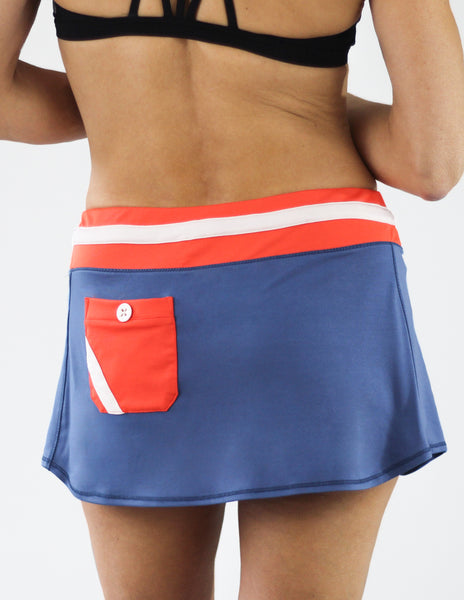 Margaret Drawstring Skort Angle New York
